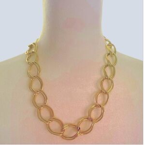 NWOT Gold Tone Chain Link Adjustable Necklace (Not Real Gold)  Costume Jewelry.